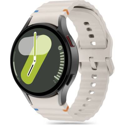 Силиконова каишка за Samsung Galaxy Watch 4/5/5 Pro/6/7/FE от Tech-Protect Silicone Sport - Starlight (5906302313426)