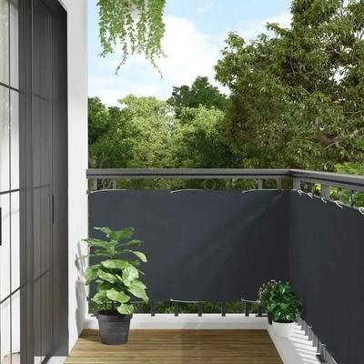vidaXL Balkonová zástěna antracitová 500 x 120 cm PVC