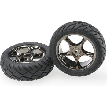 Traxxas колело 2.2", джанта Tracer черен хром, гума Anaconda (2) (предни)