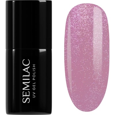 Semilac UV Hybrid Shimmer гел лак за нокти цвят 319 Shimmer Dust Pink 7ml
