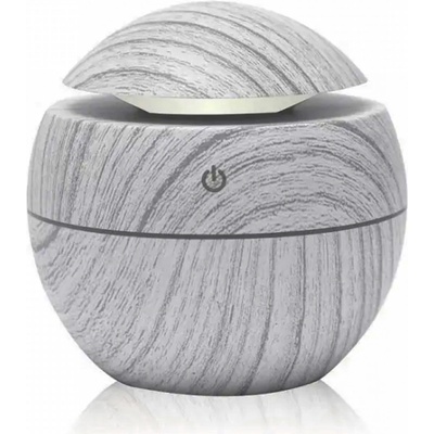 Herzberg Home & Living Herzberg Air Humidifier Aroma Oil Diffuser Gray 130 ml