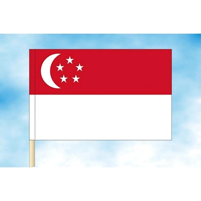 LIBEA, s.r.o. Vlajka Singapuru Rozměr: 40×60 cm, Uchycení: Návlek na žerď