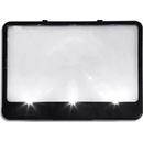 HomeLife Čtecí lupa s LED světelem PAGE BRIGHT 18 x 14 cm 3x