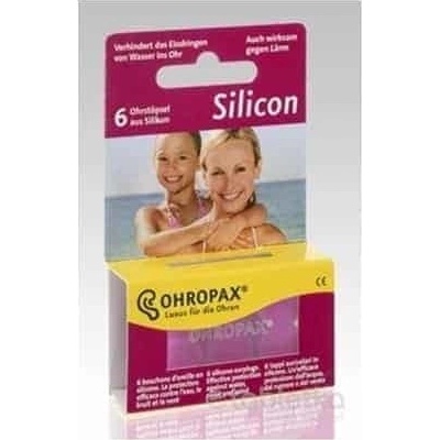 Ohropax SILICON Ušné vložky v krabičke 6 ks