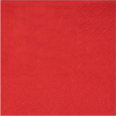 Santex Servítky jednofarebné červená 21 x 20 cm