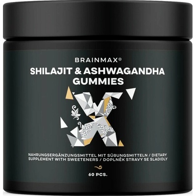 BrainMax Shilajit & Ashwagandha Gummies 60 bonbónov