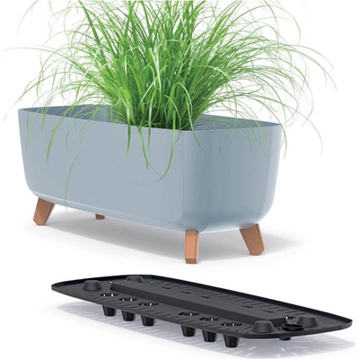 Prosperplast GRACIA CASE Květináč 58 cm světle šedý