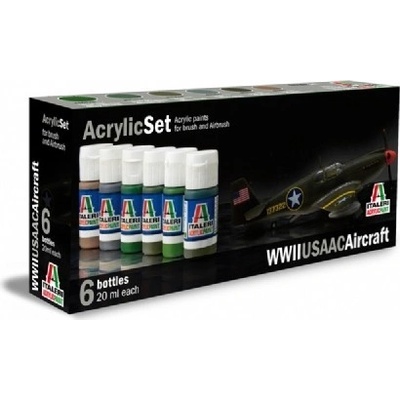 Italeri acrylic Set WWll USAAC Aircraft 6x 20 ml