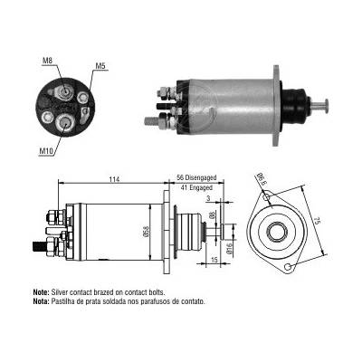 Spínač startéru Delco 10518782
