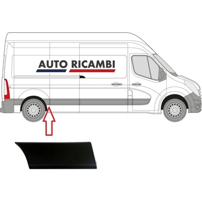 Ochranná lišta Renault Master od 2010 pravá, za posuvné dveře 768F30006R