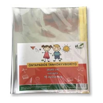 PATRIA Самозалепваща се прозрачна корица за учебник - 25 x 45 см, 10 бр