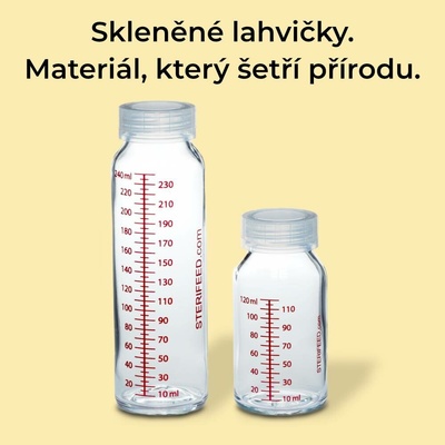 Sterifeed skleněná kojenecká láhev transparentní 120 ml