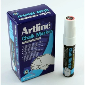 Artline Чалк Маркер 2.0мм връх бял (EPW-4 WHITE)