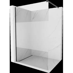 Mexen Kioto душ преграда Walk-in 130 x 200 см, прозрачен/мат 8 мм, черен - 800-130-101-70-35 (800-130-101-70-35)