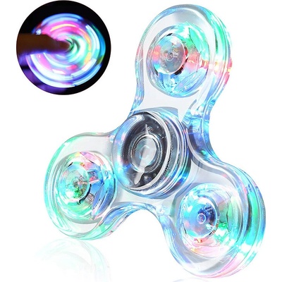 Spinner transparentný LED RGB