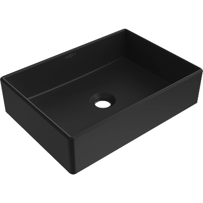 Mexen Goya мивка за плот 45 x 32 см, черен мат - 22184585 (22184585)