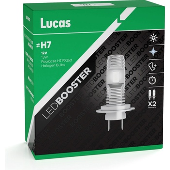 Lucas LedBooster H7 PX26d 12V 15W 2 ks
