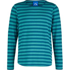 Finkid Детска блуза с дълъг ръкав Finkid Kid's Merisilli Longsleeve - Ocean / Deep Jungle - размер 90/100 (704-2214-0712)