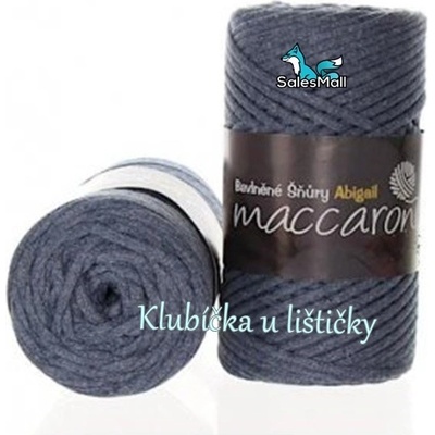 Maccaroni Bavlněné šňůry 3 mm - 38 modrá melange