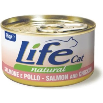 Life Pet Care Life Cat Natural Salmon & Chicken - с пилешко месо и сьомга 85 гр
