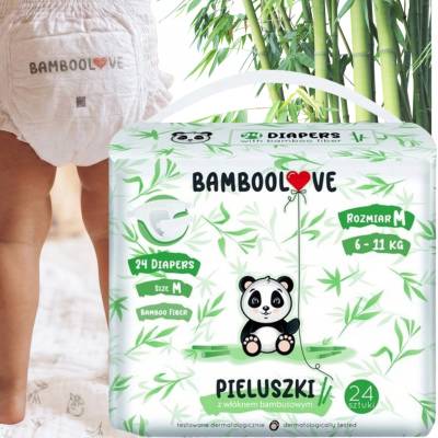 BAMBOOLOVE bambusové M 6-11kg 24ks