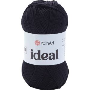 YARNART Ideal 221 Black Плетива прежда (Ideal 221)