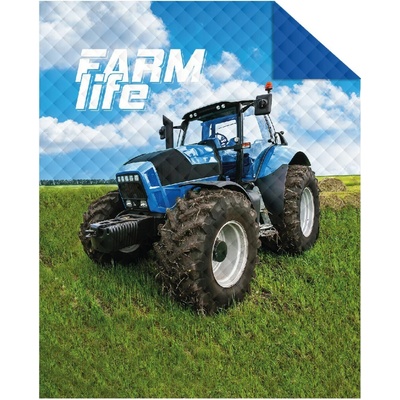 Detexpol Luxusný prehoz na posteľ 170x210 Traktor