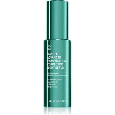 ALLIES OF SKIN Mandelic & Peptides Advanced Pigmentation Corrector Night Serum нощен серум за равномерен тен на кожата 30ml