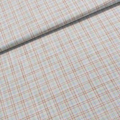 Bavlněné plátno 1031 1603, drobné kárko, zeleno-hnědá, š.150cm (látka v metráži)