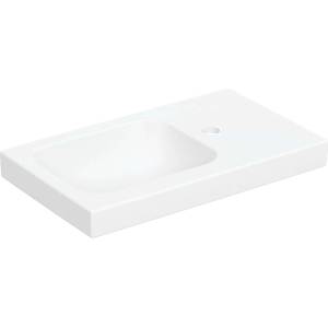 Geberit iCon - Умивалник 53x31 см, без преливник, отвор за смесител отдясно, матово бяло 501.832. JT. 1 (501.832.JT.1)