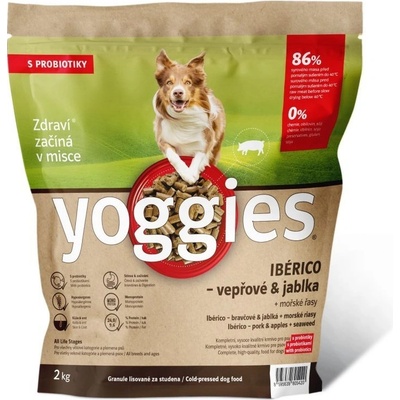 Yoggies Ibérico vepřové maso s jablky lisované za studena s probiotiky 5 kg