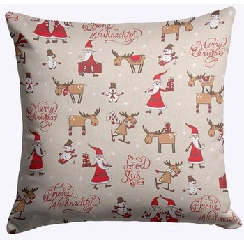 Eurolamp Vianočné dekorácie vankúš veselé vianoce 40x40