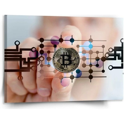 Sablio Obraz Bitcoin - 150x110 cm