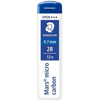 STAEDTLER Графитно олово, 2B, 0, 7 mm, STAEDTLER "Mars Micro Carbon 250" 250 07-2B (250 07-2B)
