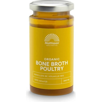 Mattisson Healthstyle Костен Бульон от Домашни птици, БИО 240 ml | Mattisson Healthstyle (MT3034)