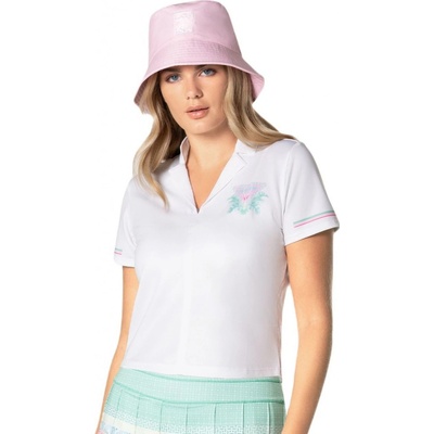 Lucky in Love Deco in Love Retro Deco Polo white