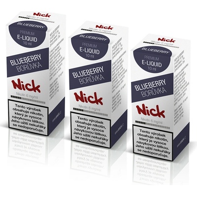 Nick BLUEBERRY 3 x 10 ml 6 mg