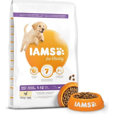 IAMS Dog Puppy Large Chicken 12 kg