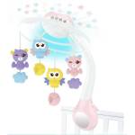 Raya Toys Музикална въртележка за кошара с прожектор Raya Toys - розова (503122060)