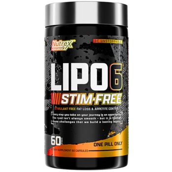 Nutrex Lipo 6 Stim Free, 60 Capsules