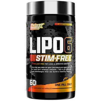 Nutrex Lipo 6 Stim Free, 60 Capsules