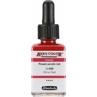 Schmincke Aero Color akrylový atrament Professional Candy 28 ml 036 vínovočervená