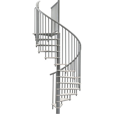 Minka STAIRS Kombinované točité schodiště Switch bílá/šedá pr. 120 cm