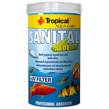 Tropical ТРОПИЧЕСКА аквариумна сол Sanital + алое вера 500 мл/600 г