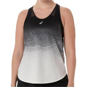 Asics Дамски потник с широка презрамка Asics Women's Road Fade Tank Tank top - Performance Black / Cream (916-5454-0214)