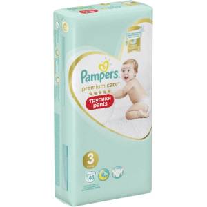 Pampers Premium Care, гащички, S3, 48бр (1100004147)