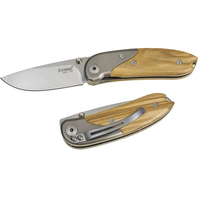 Lionsteel MINI Olive wood handle and titanium Bolster 8200 UL