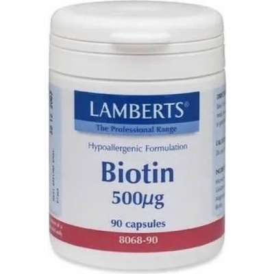 LAMBERTS ЛАМБЕРТС БИОТИН 500MCG 90 КАПС / LAMBERTS BIOTIN 500MCG 90caps