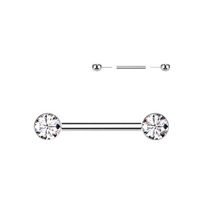 Šperky4U piercing do bradavky titan Push In TIT1406-C