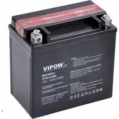 Vipow Baterie motocyklová 12V / 12Ah